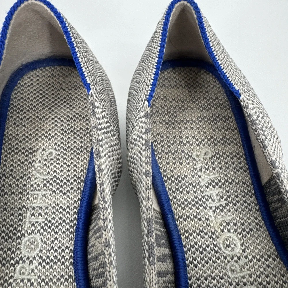 Rothy's Gray Taupe Heathered Loafers Women's 7.5 Casual Quite Luxury Minimalist